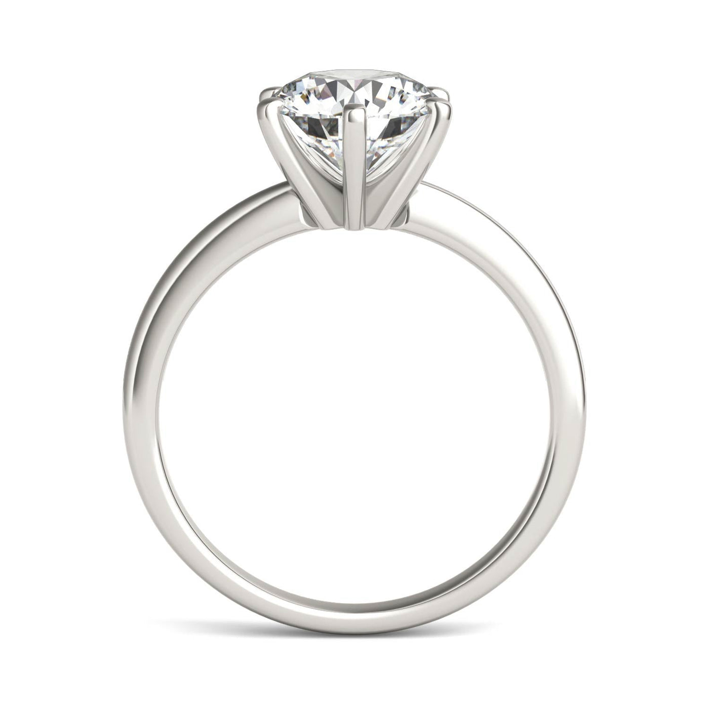2.00 CTW Lab Grown Diamond Solitaire Engagement Ring – G-VS, AGI Certified, 14K White Gold VossAgin