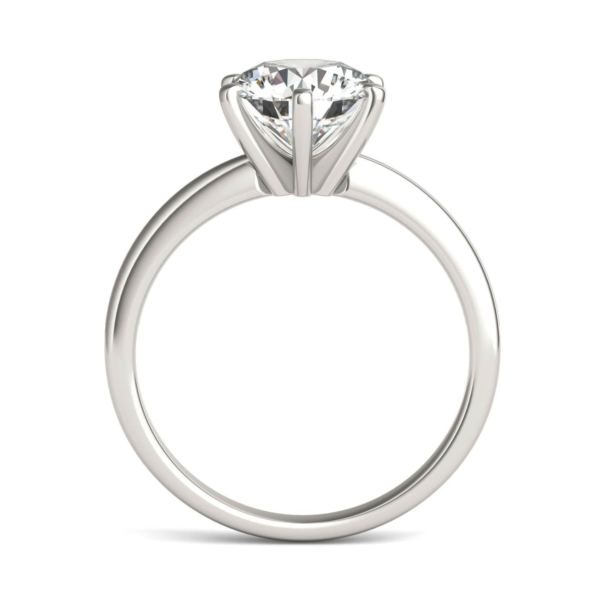 2.00 CTW Lab Grown Diamond Solitaire Engagement Ring – G-VS, AGI Certified, 14K White Gold VossAgin