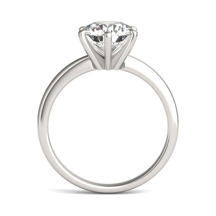 2.00 CTW Lab Grown Diamond Solitaire Engagement Ring – G-VS, AGI Certified, 14K White Gold VossAgin