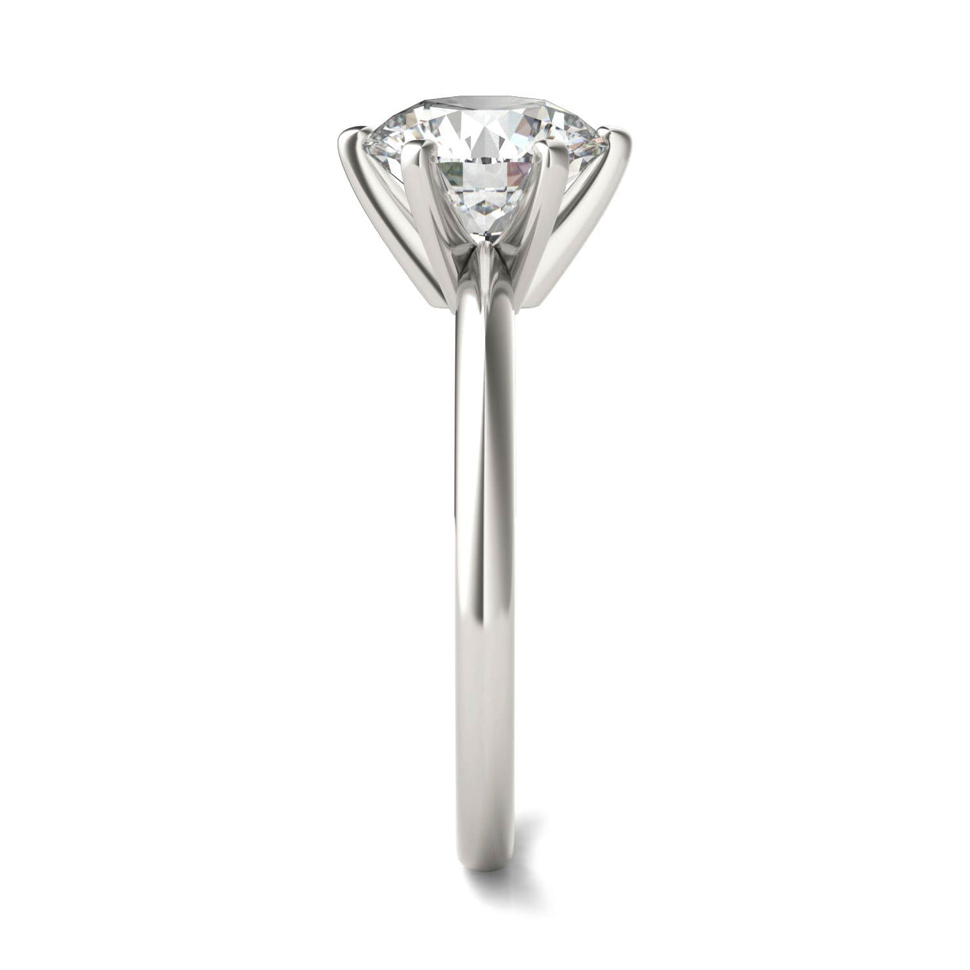 2.00 CTW Lab Grown Diamond Solitaire Engagement Ring – G-VS, AGI Certified, 14K White Gold VossAgin
