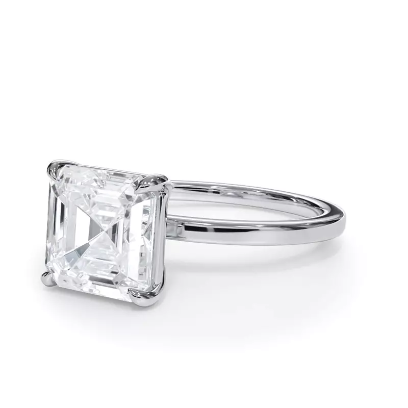 2.00 CTW Lab Grown Diamond Solitaire Engagement Ring – G-VS, AGI Certified, 14K White Gold VossAgin