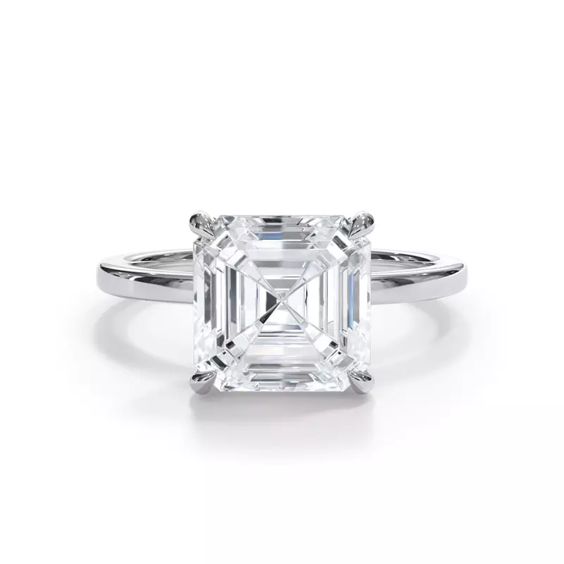 2.00 CTW Lab Grown Diamond Solitaire Engagement Ring – G-VS, AGI Certified, 14K White Gold VossAgin