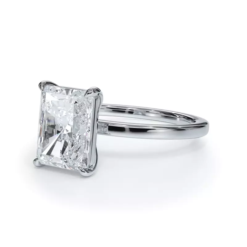 2.00 CTW Lab Grown Diamond Solitaire Engagement Ring – G-VS, AGI Certified, 14K White Gold VossAgin