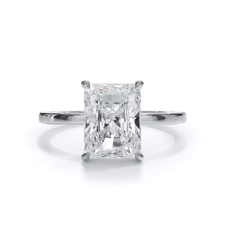 2.00 CTW Lab Grown Diamond Solitaire Engagement Ring – G-VS, AGI Certified, 14K White Gold VossAgin