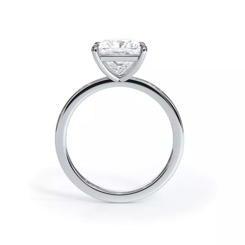 2.00 CTW Lab Grown Diamond Solitaire Engagement Ring – G-VS, AGI Certified, 14K White Gold VossAgin