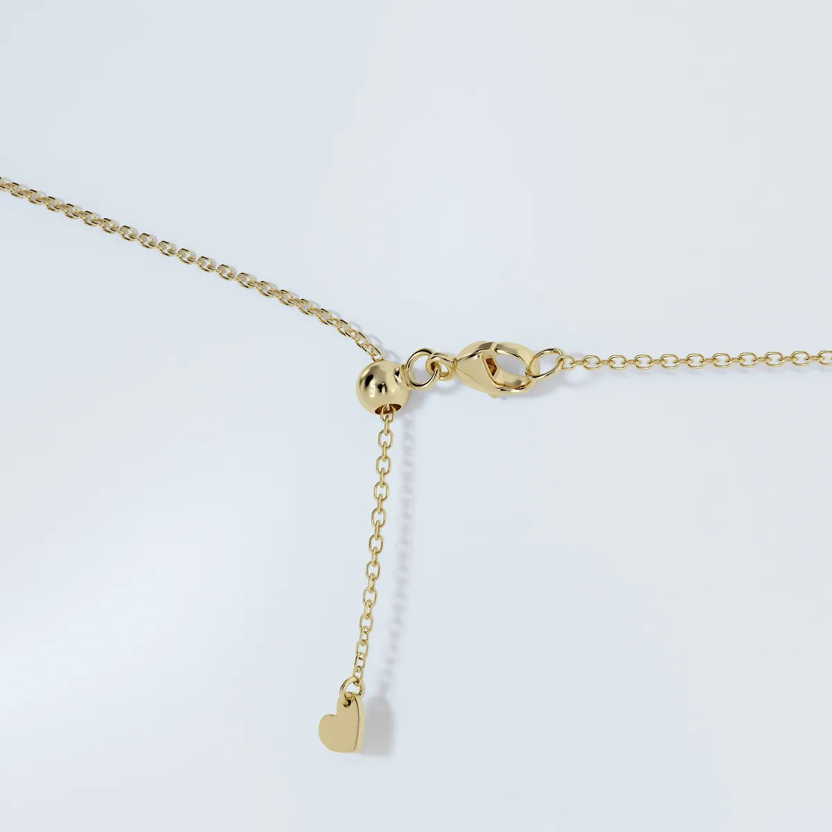 2.00 CTW Lab Grown Diamond Floating Heart Solitaire Pendant Necklace in 14K Gold VossAgin