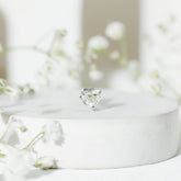 Solitaire Diamond Heart Earring with Flat Back Rosec Jewels