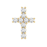 Minimalist Diamond Cross Cartilage Earring Rosec Jewels