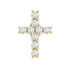 Minimalist Diamond Cross Cartilage Earring Rosec Jewels
