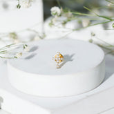 Minimalist Diamond Cross Cartilage Earring Rosec Jewels