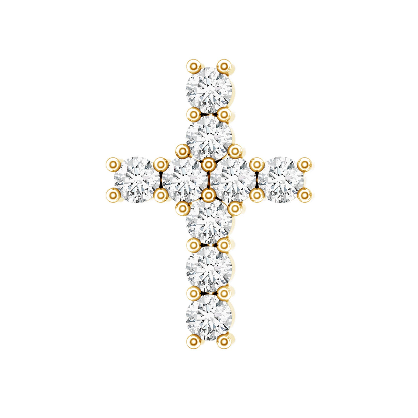 Minimalist Diamond Cross Cartilage Earring Rosec Jewels