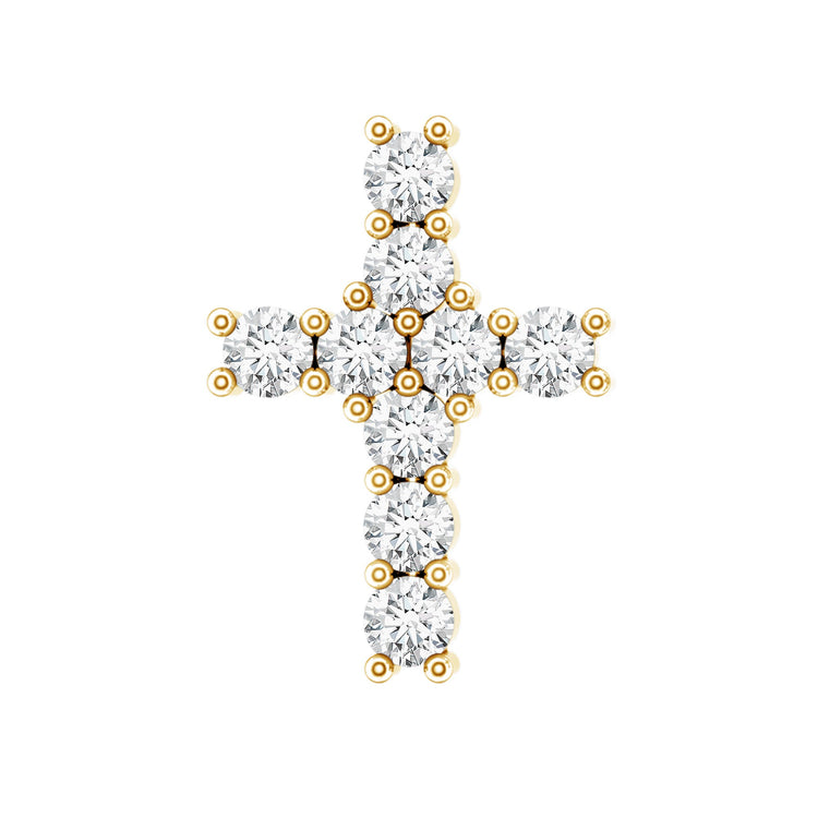 Minimalist Diamond Cross Cartilage Earring Rosec Jewels