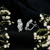 Lab Grown Diamond Infinity Earrings For Women Rosec Jewels