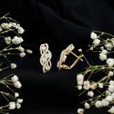 Lab Grown Diamond Infinity Earrings For Women Rosec Jewels
