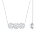 Certified Lab Grown Diamond 3 Stone Necklace For Her Rosec Jewels
