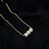 Certified Lab Grown Diamond 3 Stone Necklace For Her Rosec Jewels