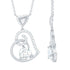 Certified Moissanite Heart Drop Pendant for Women Rosec Jewels