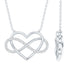 Certified Moissanite Infinity Heart Necklace Rosec Jewels