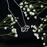 Certified Moissanite Infinity Heart Necklace Rosec Jewels