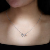 Certified Moissanite Infinity Heart Necklace Rosec Jewels