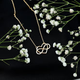 Certified Moissanite Infinity Heart Necklace Rosec Jewels