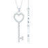 Lab Grown Diamond Key To My Heart Pendant Necklace Rosec Jewels