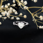 Brilliant Cut Lab Grown Diamond Heart Shape Engagement Ring Rosec Jewels