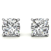 1 CTW Lab-Grown Diamond Stud Earrings - G/VS Clarity - 14k Gold Over Sterling Silver - White or Yellow Gold Option VossAgin