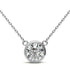 3.00 CTW Lab Grown Diamond Bezel Pendant Necklace in 14K Gold VossAgin