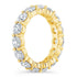 5.00 CTW Created Moissanite Eternity Band in 14k Gold Overlay – Round Cut Classic Ring VossAgin
