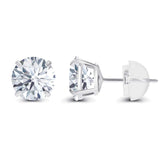 2.00 CTW AGI Certified Lab Grown Diamond Stud Earrings in 14K Gold – E Color, VS Clarity VossAgin
