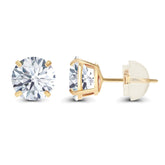 2.00 CTW AGI Certified Lab Grown Diamond Stud Earrings in 14K Gold – E Color, VS Clarity VossAgin