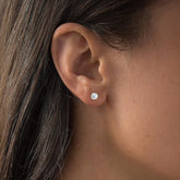 2.00 CTW AGI Certified Lab Grown Diamond Stud Earrings in 14K Gold – E Color, VS Clarity VossAgin